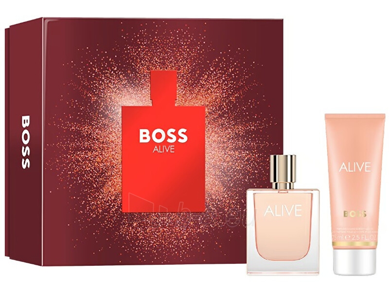 Parfumuotas vanduo Hugo Boss Boss Alive EDP 50 ml + kūno pienelis 75 ml paveikslėlis 1 iš 3