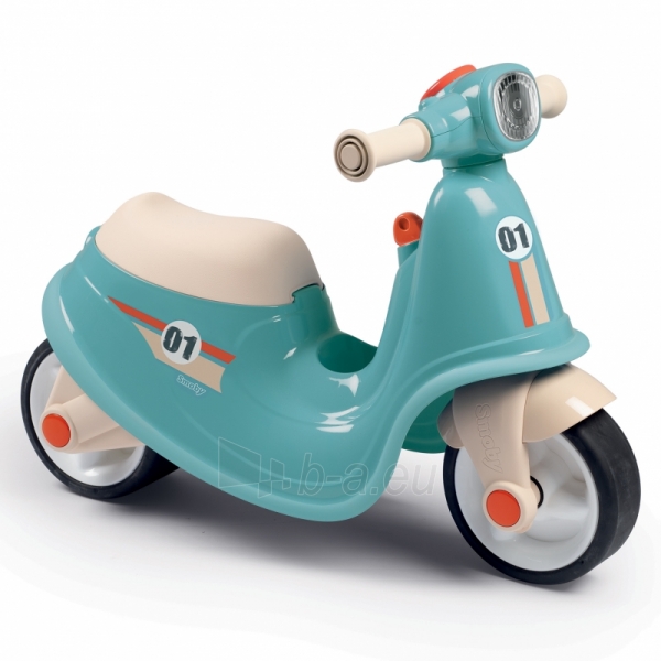 Paspiriamas motoroleris Retro Scooter Rider, mėlynas paveikslėlis 1 iš 4