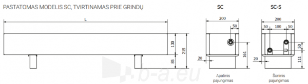 Pastatomas konvektorius SC 260x20x13 paveikslėlis 5 iš 5