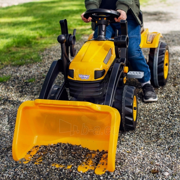 Pedalais minamas traktorius Farmer MaxTrac Classic Bucket, geltonas paveikslėlis 4 iš 25