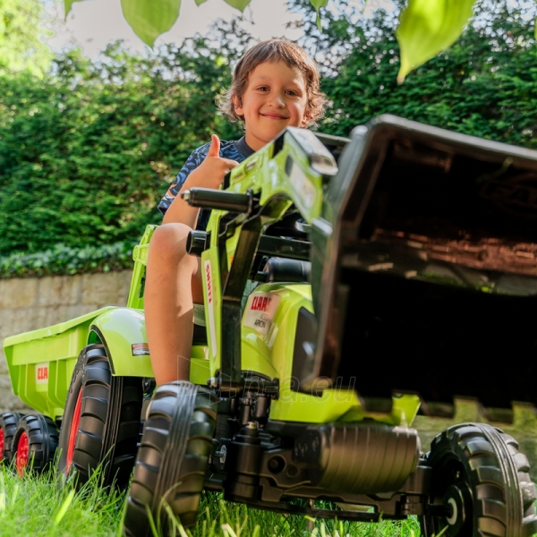 Pedalais minamas traktorius su priekaba - CLAAS AVEC, žalias paveikslėlis 5 iš 14