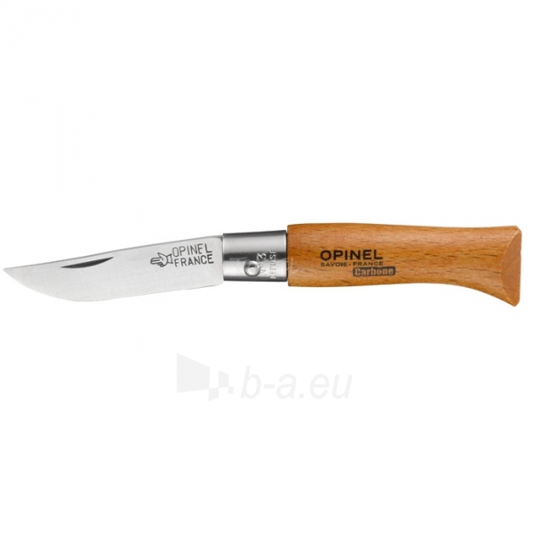 Knife Opinel No.3 carbon buk paveikslėlis 1 iš 1