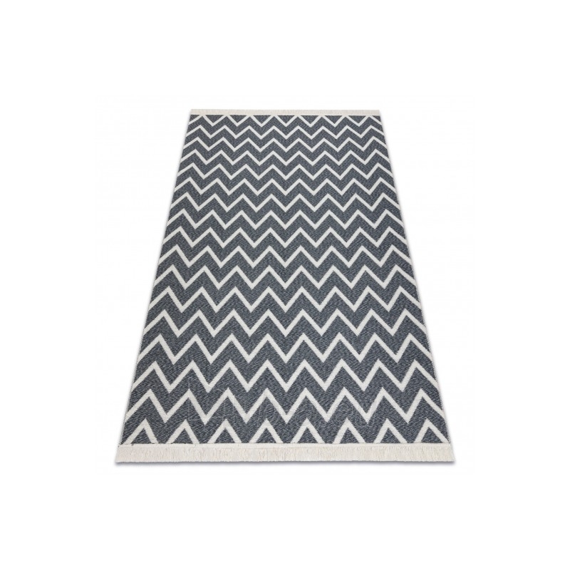 Pilkas dvipusis kilimas TWIN ZigZag | 60x90 cm paveikslėlis 11 iš 12