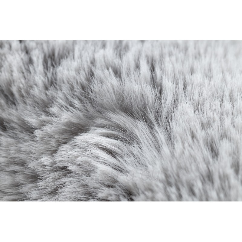 Pilkas kailio imitacijos kilimas TEDDY | 160x220 cm paveikslėlis 13 iš 16