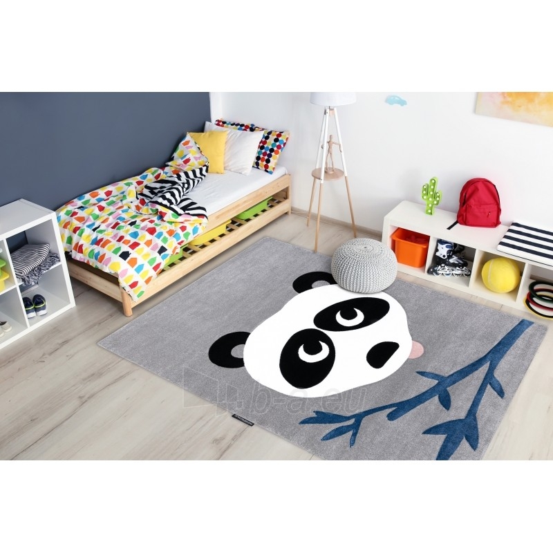 Pilkos spalvos kilimas PETIT PANDA | 120x170 cm paveikslėlis 4 iš 16