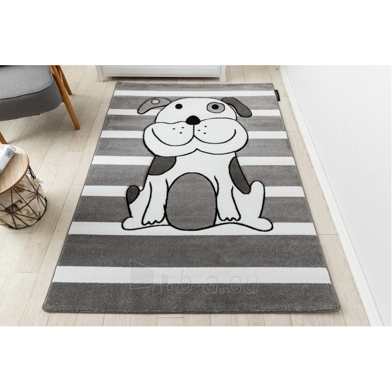 Pilkos spalvos kilimas PETIT PUPPY | 180x270 cm paveikslėlis 5 iš 16