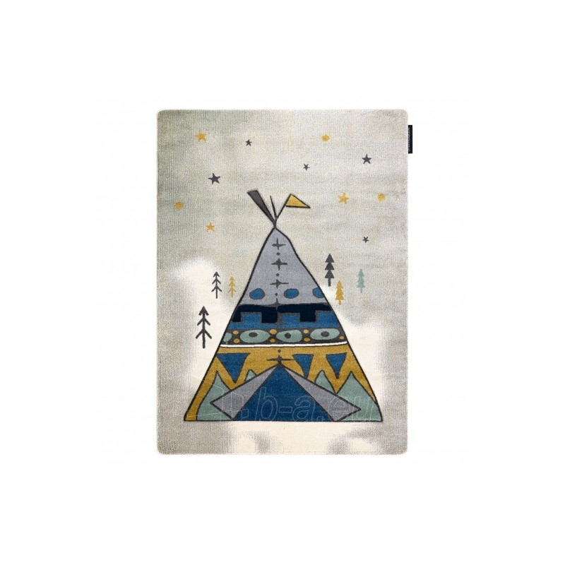 Pilkos spalvos kilimas PETIT TIPI | 120x170 cm paveikslėlis 2 iš 16