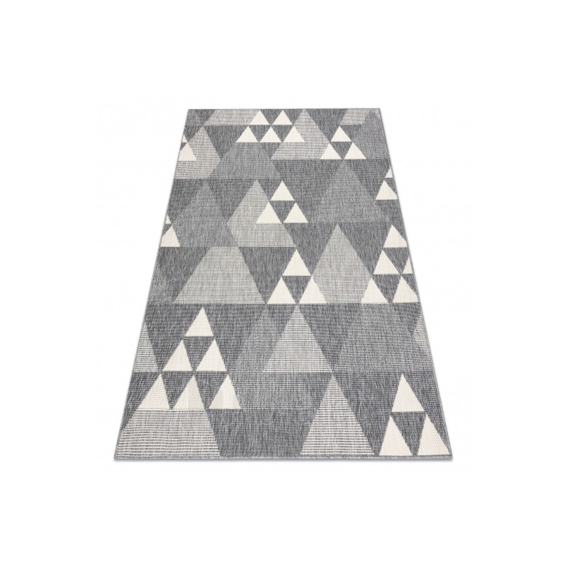 Pilkų atspalvių kilimas SPRING Trikampiai | 140x200 cm paveikslėlis 16 iš 16