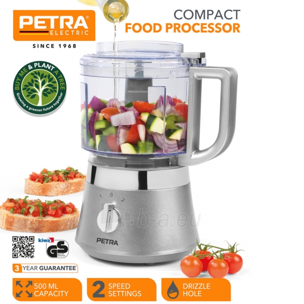 Plaktuvas Petra PT5114 Compact Food Processor paveikslėlis 2 iš 10