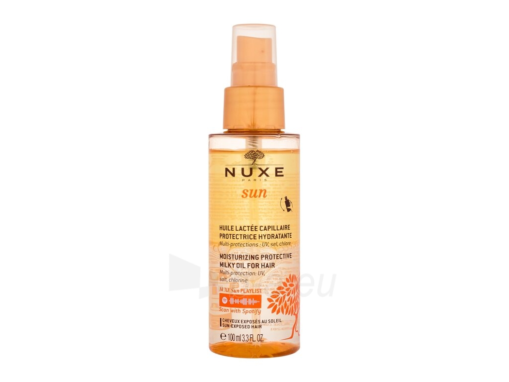 Plaukų aliejus ir serumas saules pažeistiems plaukams NUXE Sun Milky Oil Spray100ml paveikslėlis 1 iš 1