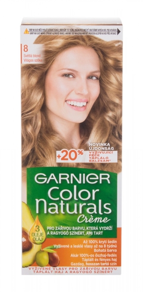 Plaukų dažai Garnier Color Naturals 8 Deep Medium Blond Créme Hair Color 40ml paveikslėlis 1 iš 2