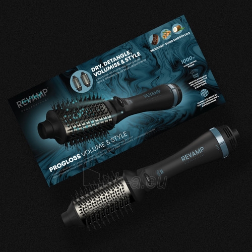 Plaukų džiovintuvas Revamp DR-2500-EU Progloss Volume & Style 1000W Hot Brush Styler paveikslėlis 7 iš 7