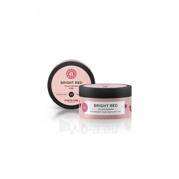 Plaukų kaukė Maria Nila Soft nourishing mask without permanent color pigments Bright Red ( Colour Refresh Mask) 100 ml paveikslėlis 1 iš 2