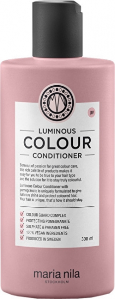 Plaukų kondicionierius Maria Nila Brightening and Reinforcing Conditioner for Colored Hair without Sulfates and Parabens Luminous Colour 100 ml paveikslėlis 1 iš 2