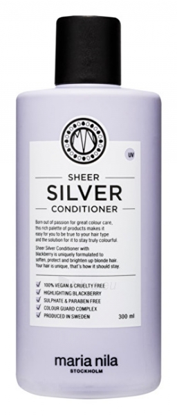 Plaukų kondicionierius Maria Nila Hydrating Conditioner Neutralizing Yellow Hair Tones Sheer Silver (Conditioner) 100 ml paveikslėlis 1 iš 2