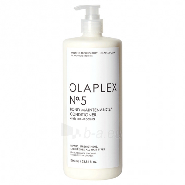 Plaukų kondicionierius Olaplex Regenerating conditioner for hydration and shine of hair 5 ( Professional Bond Maintenance Conditioner) - 1000 ml paveikslėlis 2 iš 2