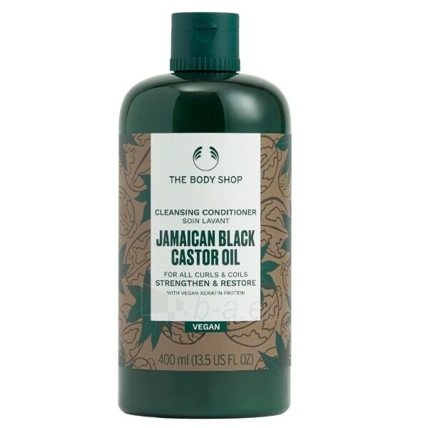 Plaukų kondicionierius The Body Shop Leave-in conditioner for curly and wavy hair Jamaican Black Castor Oil (Leave-in Conditioner) 400 ml paveikslėlis 1 iš 1