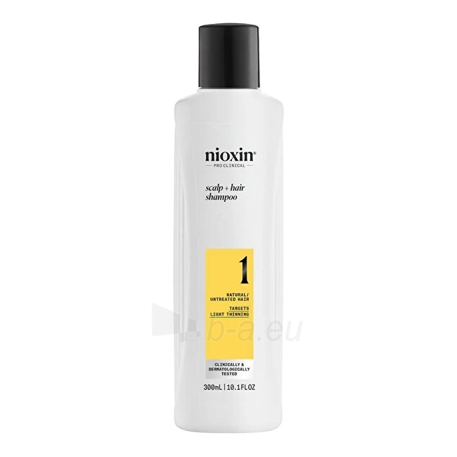 Plaukų šampūnas Nioxin Cleansing shampoo for fine natural hair thinning slightly System 1 (Fine Hair Cleanser Normal To Thin Looking) 1000 ml paveikslėlis 3 iš 3