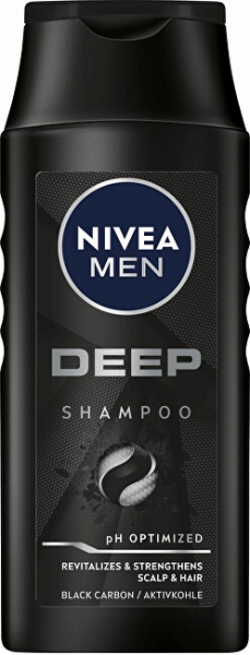 Plaukų šampūnas Nivea Deep (Revitalizing Hair & Scalp Clean Shampoo) 250 ml paveikslėlis 4 iš 4