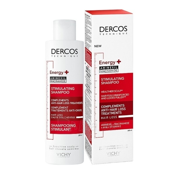 Plaukų šampūnas Vichy Fortifying Shampoo DERCOS Dermo Energising 400 ml paveikslėlis 2 iš 2