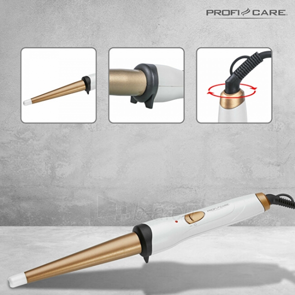 Plaukų žnyplės Profi Care Conical curling iron PC-HC 3049 paveikslėlis 2 iš 6