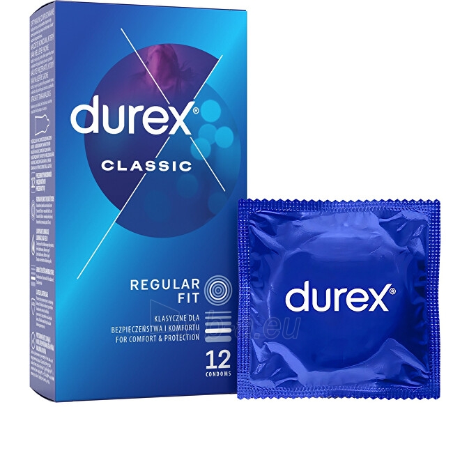 Prezervatyvai Durex Kondomy Classic paveikslėlis 1 iš 8