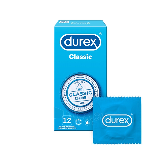 Prezervatyvai Durex Kondomy Classic paveikslėlis 7 iš 8