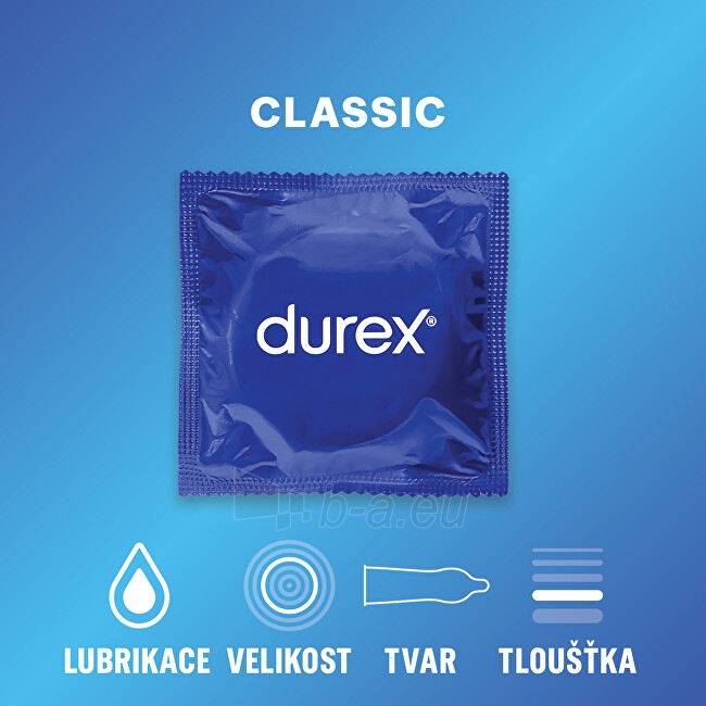 Prezervatyvai Durex Kondomy Classic paveikslėlis 8 iš 8