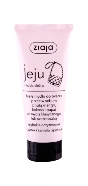 Problemiškos odos valymo gelis Ziaja Jeju White Face Soap 75ml paveikslėlis 1 iš 1