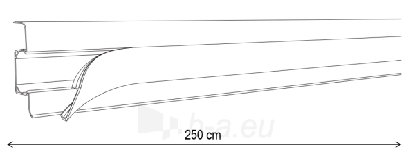 PVC Grindjuostė ESQUERO (2,5m*66,6mm*21,9mm) 604 Bianco platanas paveikslėlis 2 iš 4