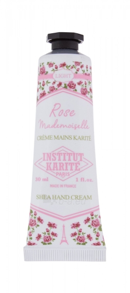 Hand cream Institut Karite Light Hand Cream Rose Mademoiselle Hand Cream 30ml paveikslėlis 1 iš 1