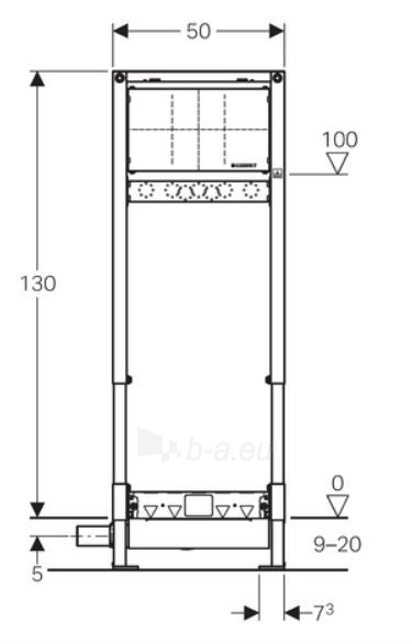 Rėmas dušo latakui GEBERIT, Duofix ShowerDrain H130 paveikslėlis 2 iš 4