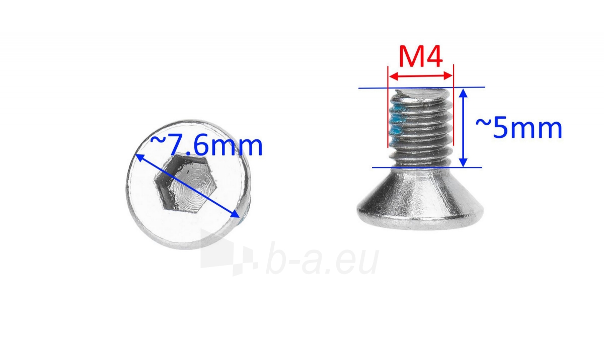 Rėmo antgalis/auselė GW-7X paveikslėlis 3 iš 4