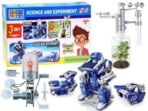 Rinkinys A set of a young scientist 3in1 robot plant ZA3325 paveikslėlis 1 iš 8