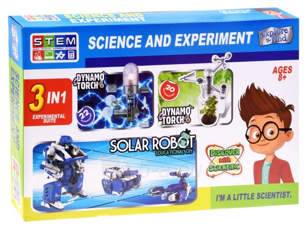 Rinkinys A set of a young scientist 3in1 robot plant ZA3325 paveikslėlis 6 iš 8