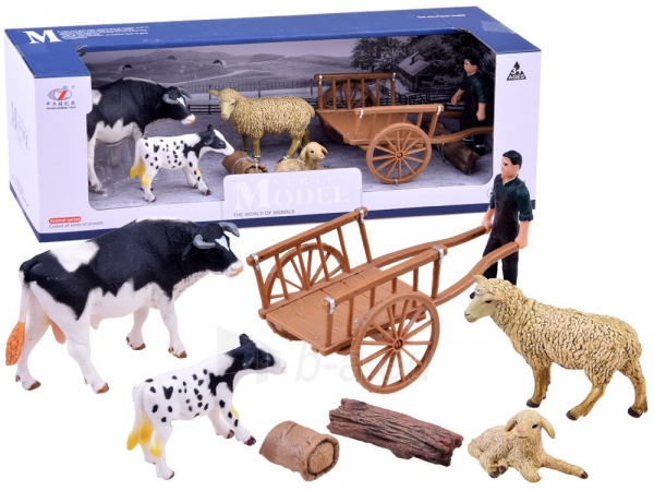 Rinkinys Animals farm Cow a set of figures ZA2606 paveikslėlis 1 iš 3