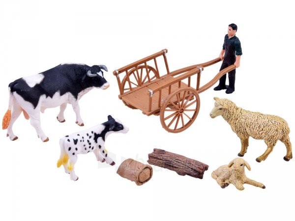 Rinkinys Animals farm Cow a set of figures ZA2606 paveikslėlis 2 iš 3