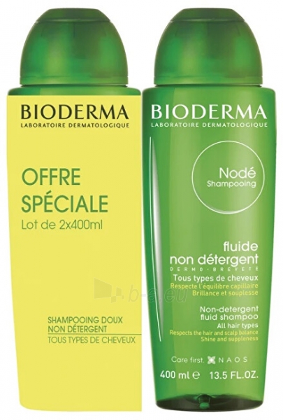 Šampūnas Bioderma Set of gentle shampoos for daily use Nodé Non Detergent Fluid Shampoo Duo paveikslėlis 1 iš 1