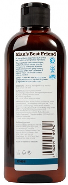 Šampūnas Bulldog Sensitiv e hair shampoo (Shampoo + Fuji Apple Extract) 300 ml paveikslėlis 2 iš 3