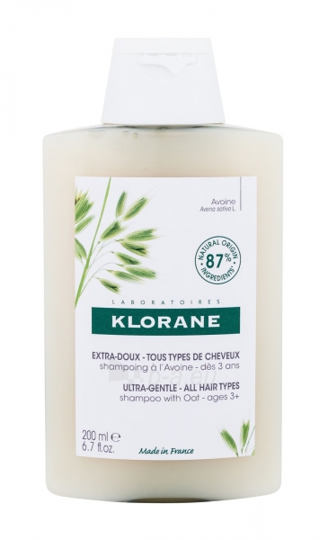 Shampoo Klorane Oat Milk Ultra-Gentle 200ml paveikslėlis 1 iš 1