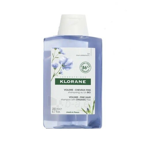 Šampūnas Klorane Shampoo for volume of fine hair Bio Len ( Volume Shampoo) - 200 ml paveikslėlis 1 iš 1