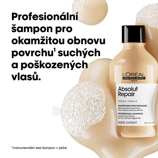 Šampūnas L´Oréal Professionnel Serum Expert Absolut Repair Gold Quinoa + Protein (Instant Resurfacing Shampoo) - 300 ml paveikslėlis 2 iš 8