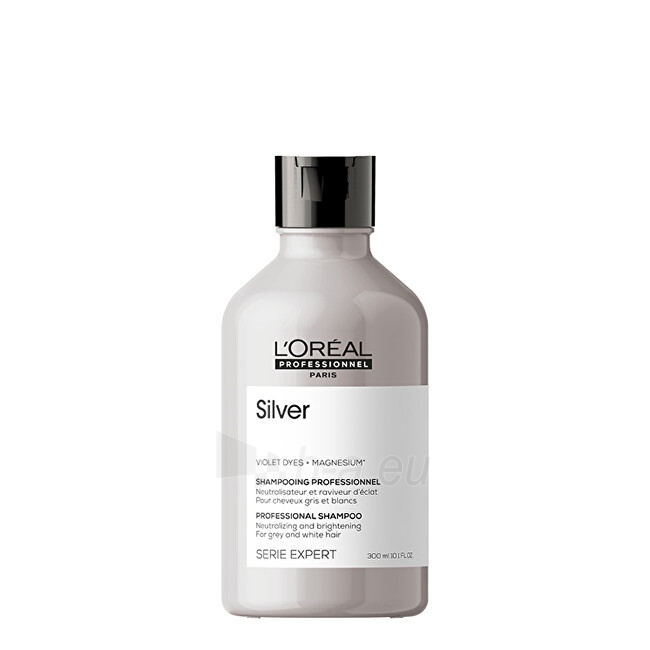 Shampoo L´Oréal Professionnel Silver Shampoo for Gray and White Hair Magnesium Silver ( Neutral ising Shampoo For Grey And White Hair ) - 300 ml - new packaging paveikslėlis 1 iš 8