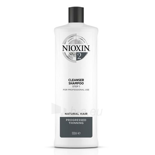 Šampūnas Nioxin Cleansing shampoo for fine natural hair thinning considerably System 2 (Shampoo Cleanser System 2 ) - 1000 ml paveikslėlis 1 iš 3