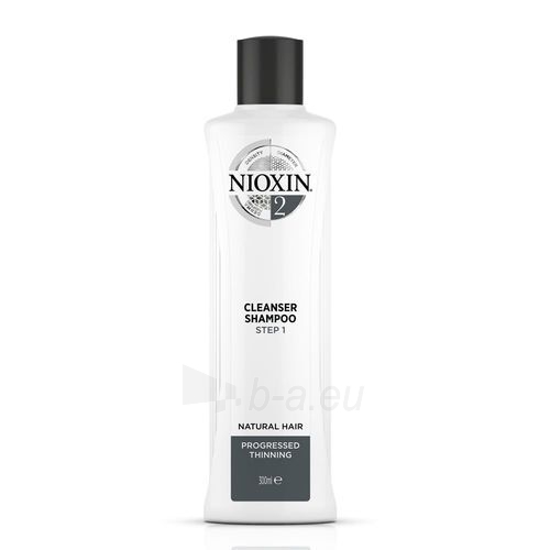 Šampūnas Nioxin Cleansing shampoo for fine natural hair thinning considerably System 2 (Shampoo Cleanser System 2 ) - 1000 ml paveikslėlis 2 iš 3