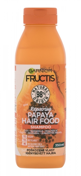 Šampūnas pažeistiems plaukams Garnier Fructis Hair Food Papaya 350ml paveikslėlis 1 iš 1