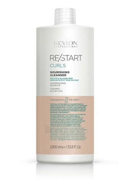 Šampūnas Revlon Professional Nourishing shampoo for curly and wavy hair Restart Curl s ( Nourish ing Clean ser) - 250 ml paveikslėlis 2 iš 2