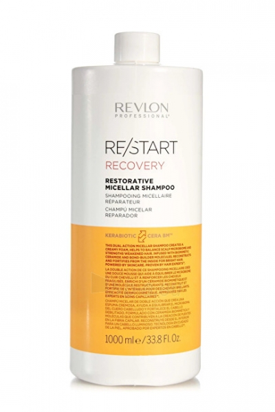 Šampūnas Revlon Professional Restart Recovery Micellar Shampoo (Restorative Micellar Shampoo) - 1000 ml paveikslėlis 2 iš 2