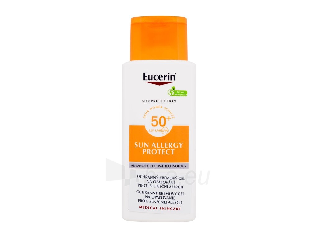 Saulės kremas Eucerin Sun Allergy Protect Sun Cream Gel Sun Body Lotion 150ml SPF50 paveikslėlis 1 iš 1