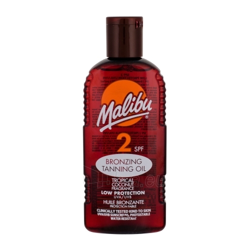 Saulės kremas Malibu Bronzing Tanning Oil SPF2 Cosmetic 200ml paveikslėlis 1 iš 1